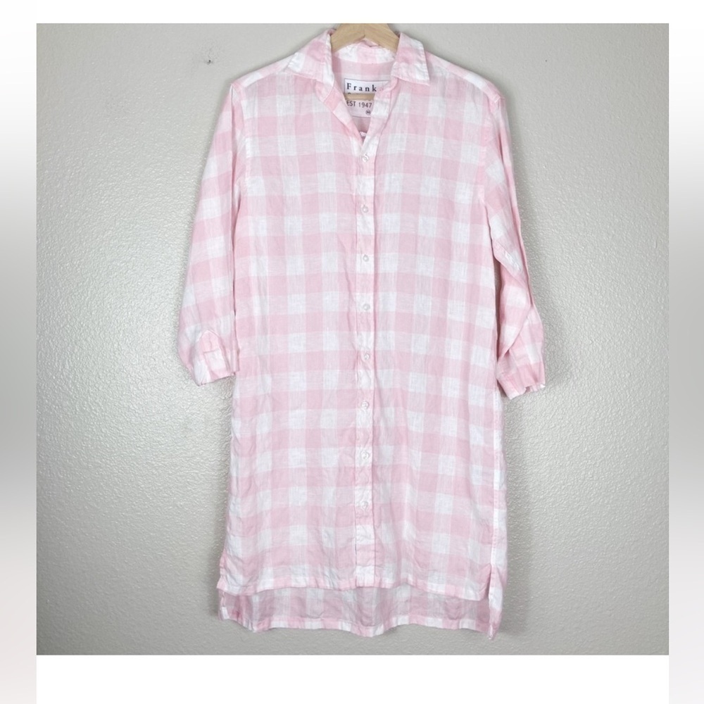 NWOT Frank & Eileen Hunter Linen Shirt Dress